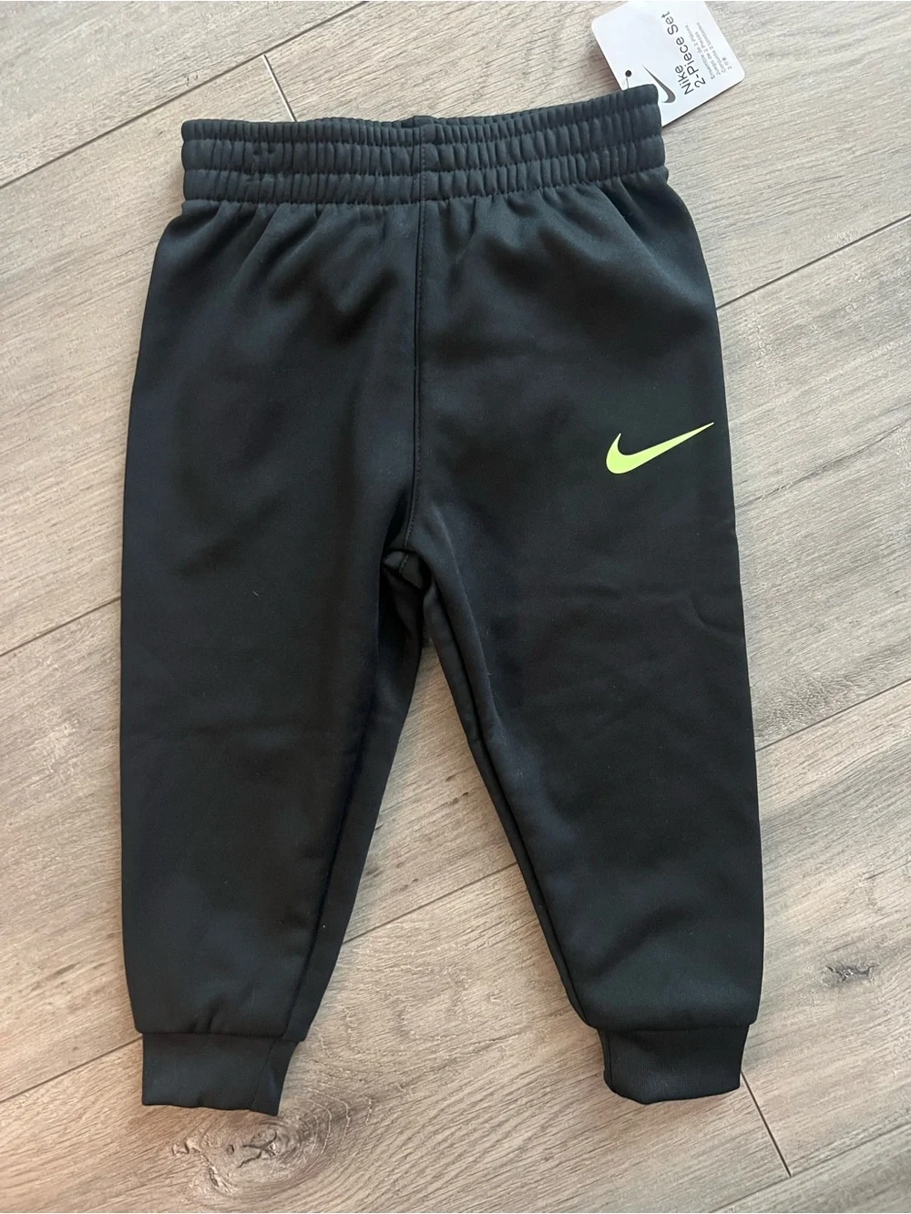 Nike Kids' 2-Piece Neon Green and Black Soccer Set
